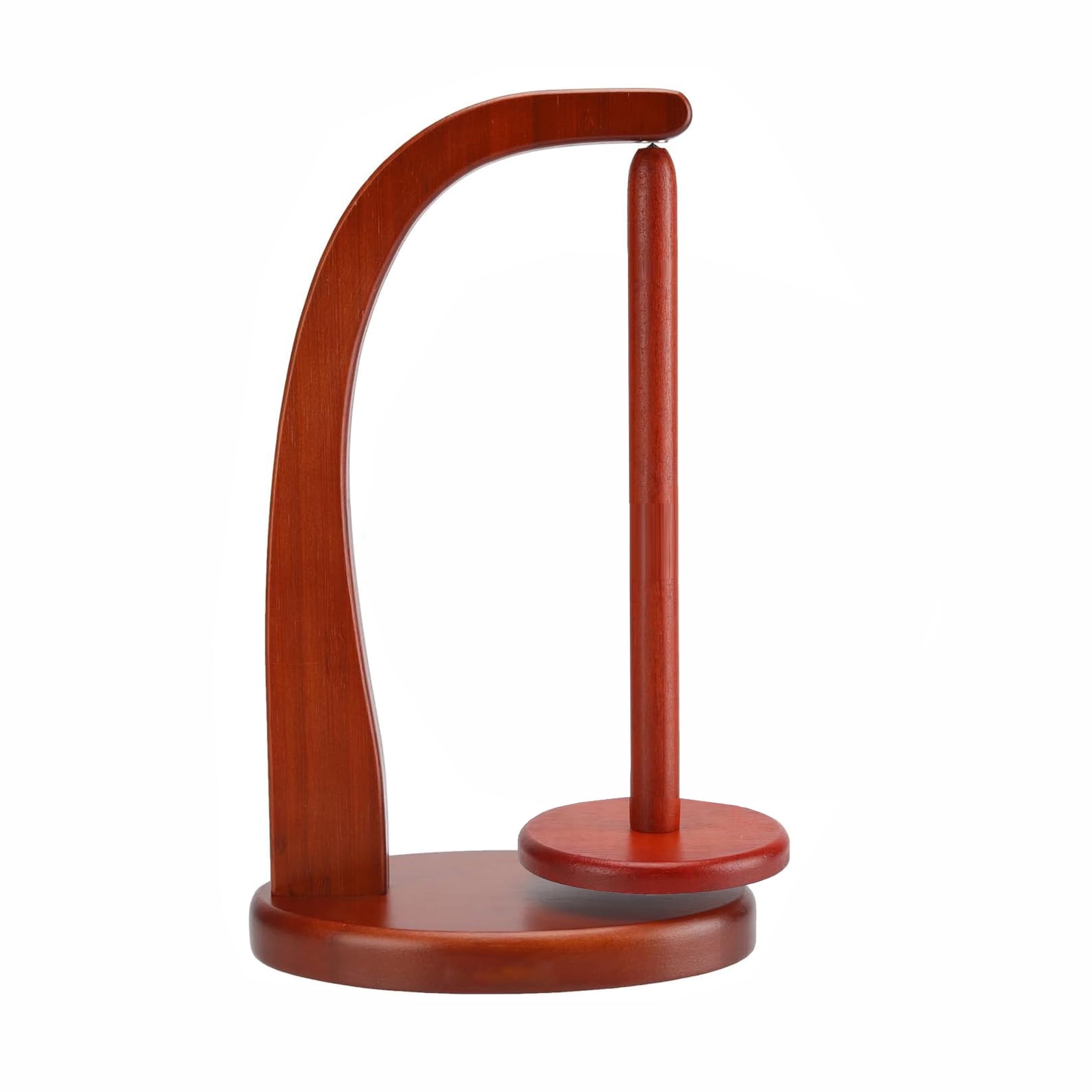 Artowell Magnetic Yarn Holder Spinner – Bamboo Yarn Stand for Knitting & Crochet, Eco-Friendly Organizer (Mahogany, Plus Size)