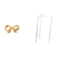 thumbnail image 1 of Asa de mueble,Tirador de latón con forma de lazo para muebles o armario,Tirador de puerta de armario con forma de arco,tirador de cajón de cocina,Mesita de noche,Mesa auxiliar de acrílico, 1 of 8