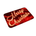 thumbnail image 3 of Holloyiver Christmas Door Mat Outdoor, Merry Christmas Welcome Mats for Front Door, Christmas Non Slip Holiday Red Doormat Indoor Entryway Floor Rug for Entrance Outside Home 19”x31”, 3 of 7