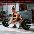 thumbnail image 3 of FlexWave Bumper Weight Plates, 35 lb Pair, Black, 2-Inch Hole, 3 of 6