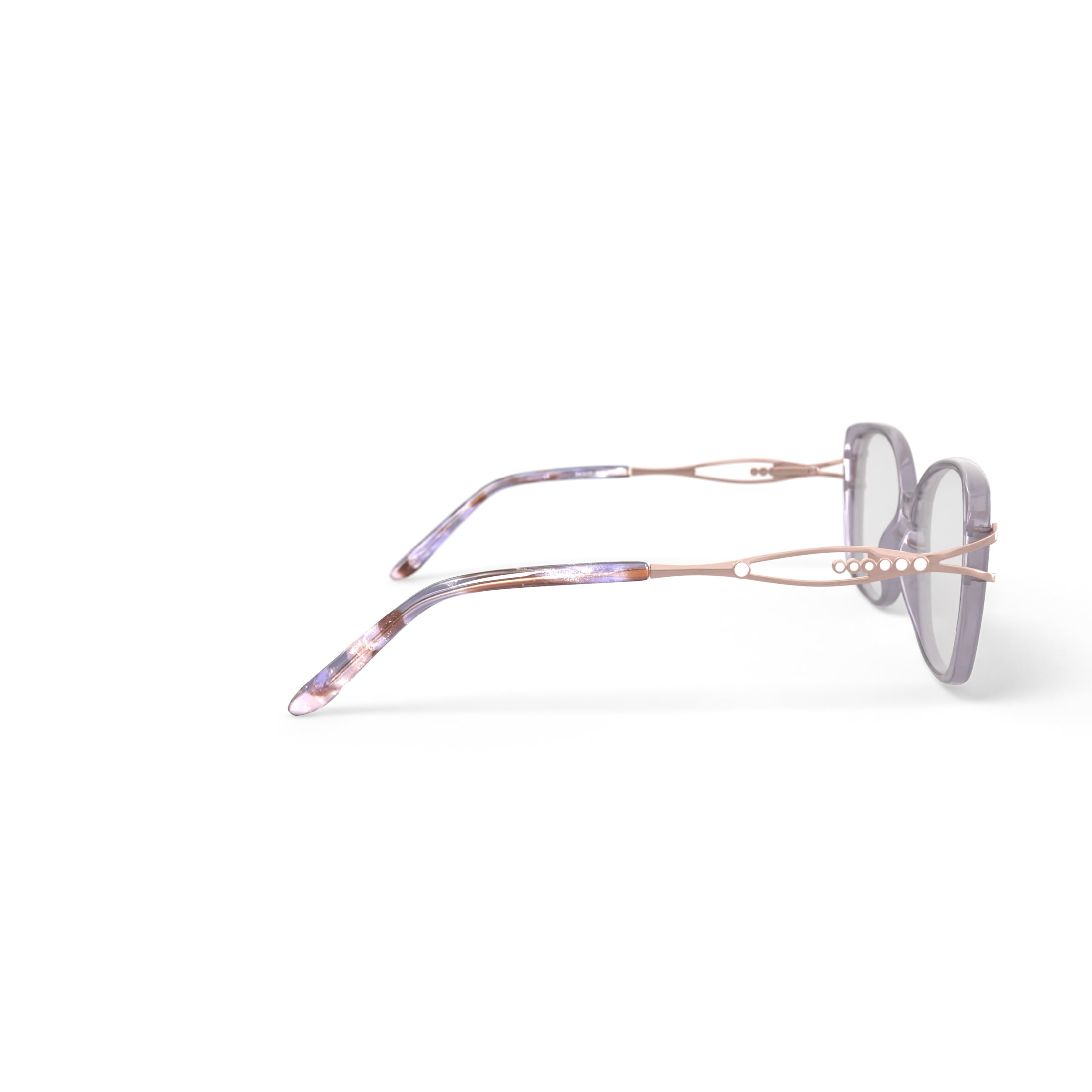 Madison Avenue Women’s MAL225 Prescription Eyeglasses with Case, Crystal Champagne