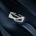 thumbnail image 3 of Bague en Argent Simple Tempérament Bague de Mode Féminine Bague de Personnalité Bijou à Main Simple Dames, 3 of 5