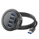 thumbnail image 1 of USB Hub Card Reader Computer USB Desktop Docking Station 3.0 Quad Port HUB Desktop Hub Splitter, 1 of 5