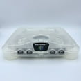 thumbnail image 1 of NINTENDO 64 CONSOLE Pre-Owned Authentic Nintendo 64 N64 Clear Translucent Crystal White Region Free USA&JP, 1 of 4