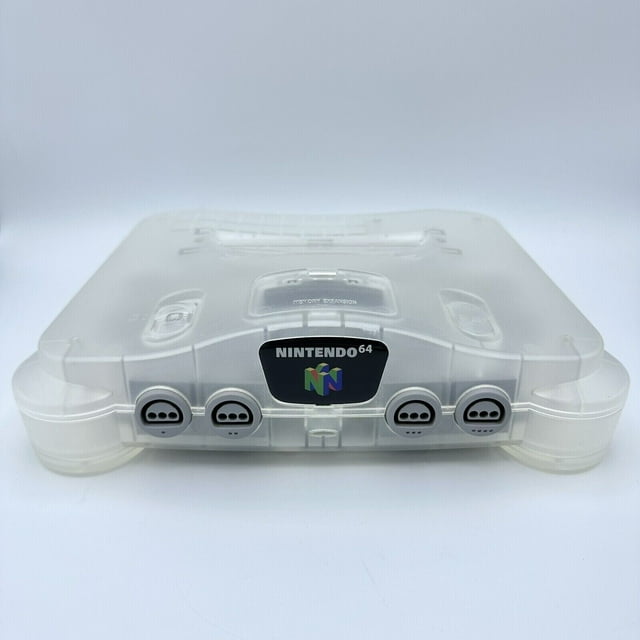 NINTENDO 64 CONSOLE Pre-Owned Authentic Nintendo 64 N64 Clear Translucent Crystal White Region Free USA&JP