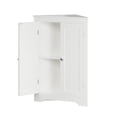 thumbnail image 4 of White Freestanding Corner Cabinet | Suitable for Kitchen and Living Room | Durable Wood Material | Numbered Accessories for Easy Assembly, 4 of 7
