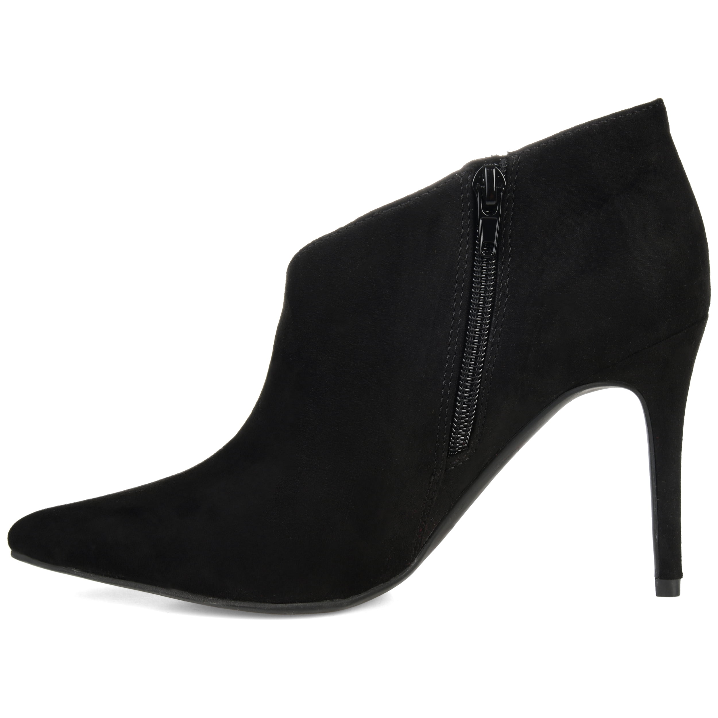 Journee Womens Demmi Inside Zip Stiletto Booties