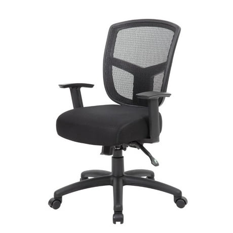 boss office contract mesh task chair in gray