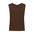 thumbnail image 4 of Linen Shirts For Women，Work Shirts Casual Business Casual Summer Tshirt Cotton Linen Collared Tank Tops Sleeveless Button Down Shirts Oversized Blouses, 4 of 5