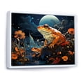 thumbnail image 2 of Designart "Frog In The Cosmic Artistry" Frogs & Toads Floater Framed Canvas Art Print, 2 of 5
