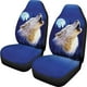 thumbnail image 1 of ABPHQTO Juego de 2 fundas para asientos de coche Wolf 3D Universal Auto Asientos delanteros Protector para coche, SUV Sedan, camión, 1 of 4