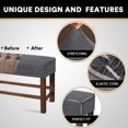 thumbnail image 3 of Bench Covers for Dining Room - Bench Cover Removable Washable Bench Seat Protector, 3 of 7