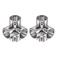 thumbnail image 1 of Uxcell 2Pcs Conector de Tubería de Cruce de 90 Grados 4 Vías, 1 of 6