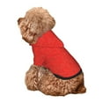 thumbnail image 4 of Bingfone Red Glitter Dog Clothes Hoodie, Pet Winter Coat,Puppy Sweatshirts for Small Dogs Boy Girl,Suitable for All Breeds-X-Small, 4 of 6