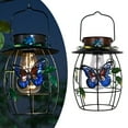 thumbnail image 2 of Solar Outdoor Lighting Elegant Hanging Metal LED Chandelier for Garden Patio Table Yard and Porch Decorations, 2 of 9