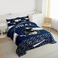 thumbnail image 3 of Homewish Blue Football Helemt Bedding Comforter Set,Boys Ball Game Twin Comforter Sets,Rugby Sport Theme Bedding Set For Kids,Super Cozy Room Decor Reversible,2 Pieces, 3 of 8