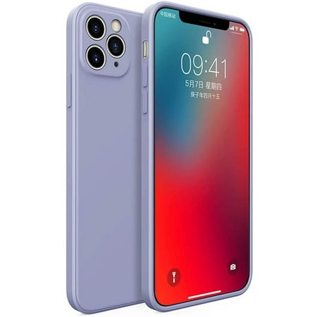 Classic Straight Edge Iphone 11 Pro X Xr Xs Max Liquid Silicone All Inclusive Lens Cube Square Phone Case Lavender Ash Iphone 11 Walmart Canada
