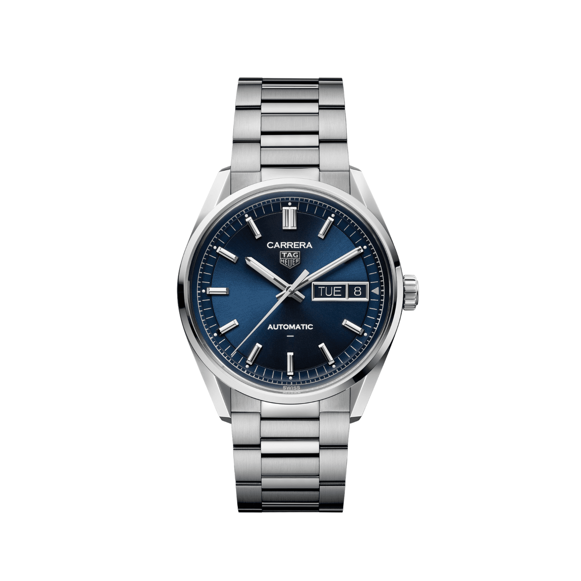 Tag Heuer Carrera Day-Date Automatic Blue Dial Stainless Steel Men's Watch WDA2112.BA0043