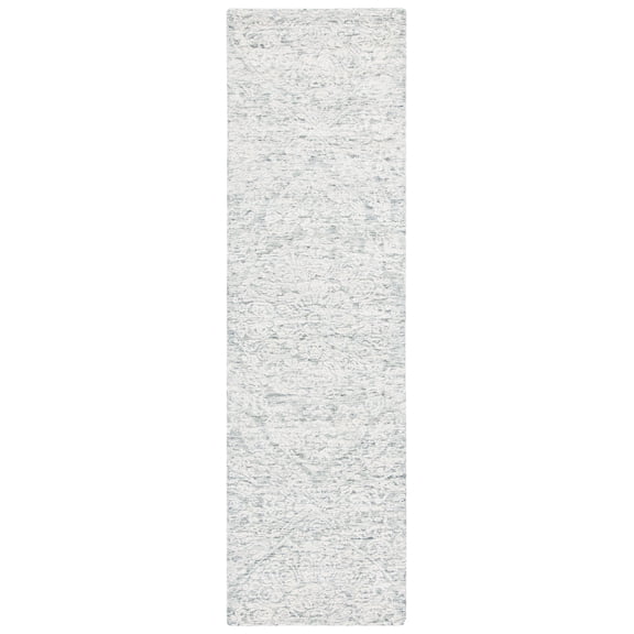 SAFAVIEH Metro Alaois Medallion Runner Rug, Dark Grey/Ivory, 2'3" x 8'