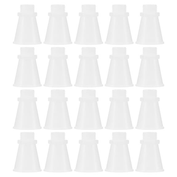 IDEANATEGRATE 20Pcs Fire Extinguisher Nozzle Replacement White Plastic Durable for Home Safety