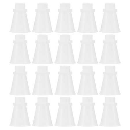 MLINS Fire Extinguisher Replacement Nozzles with Wide Mouth Design for Home Use Made of Plastic White Color 20 Pieces