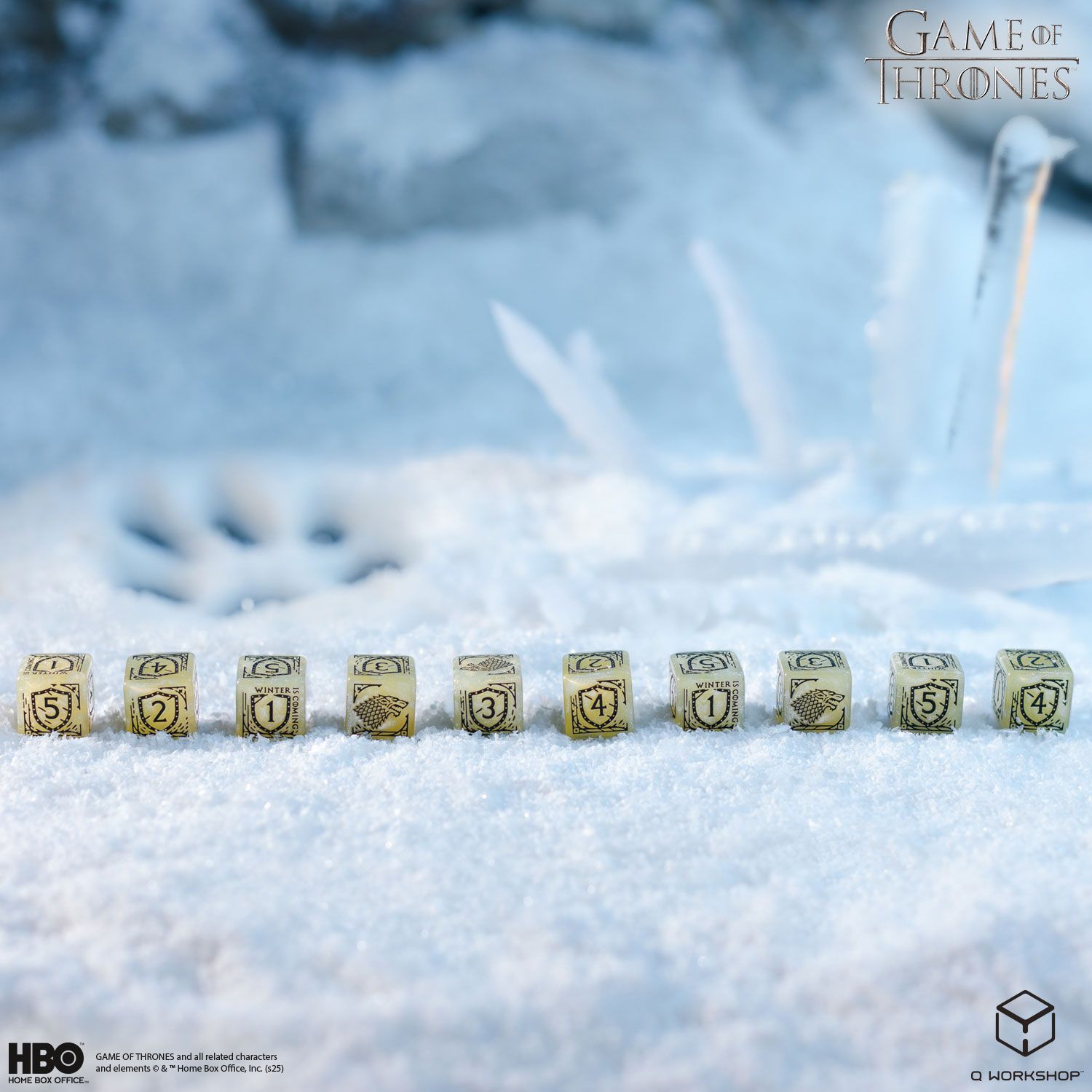 Game of Thrones D6 Dice Set: Stark