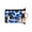 Blue Floral, variant on Surfshorts Keychain Wallet (American Flag) - Slim RFID Blocking Nylon Travel Wallet w/ ID Window