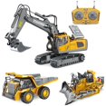 thumbnail image 2 of Excavadora de aleación para niños, Tractor de 11 canales con sonido Led, recargable por USB, regalo, excavador con mando a distancia 1/20, 2 of 4