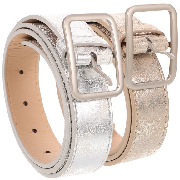 2 pcs Women Waist Belts Decorative Belts Girl Waist Belt Glitter Belt for Dress