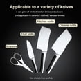thumbnail image 4 of 4 in 1 Knife and Scissors Sharpener, Portable Knife Sharpening Tool with Ergonomic Handle and Non-slip EVA Base, Effective and Fast Sharpener for Repair, Professional Knife Sharpener for Kitchen, 4 of 5