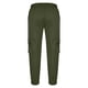 thumbnail image 5 of Kalauyu Cargo Joggers for Men Relaxed Fit Drawstring Elastic Waist Cargo Pants Outdoor Tapered Hiking Pants, 5 of 6