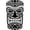 Tiki Mask, variant on Ball Tatt Clover Two Pack Golf Ball Stamper Self-Inking with 32mm Hat Clip and Ball Marker