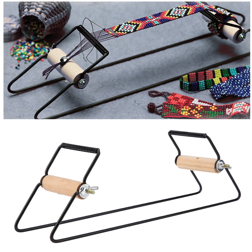 Kritne Wood&Stainless Steel Weaving Beading Set for Jewelry Bracelets DIY Handmade Knitting Machine,Weaving Beading machine, Handmade Knitting Machine