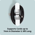 thumbnail image 3 of U Brands 3ct Peel-and-Stick Cable Wrap Hooks, White, 3 of 10