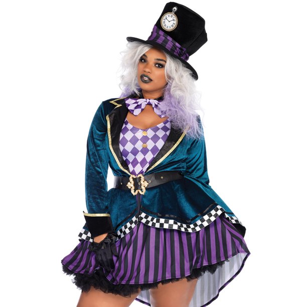 Avenue Hatter Women's Halloween Costume for Adult, Plus Size - Walmart.com