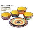 thumbnail image 3 of Bico Tunisian Salad Plates Ceramic, 8.75 inch, Microwave & Dishwasher Safe, Set of 4, 3 of 3