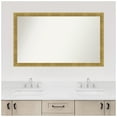 thumbnail image 7 of Amanti Art Custom Framed Wall and Bathroom Mirror (28.25 x 47.25 in.), Angled Gold Frame, 7 of 7