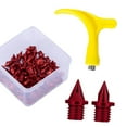 thumbnail image 1 of Spikes de zapatería de pista de 50 piezas de pista de 5 mm de pistas de s de pistas de 5 mm para correr cortos Rojo, 1 of 8