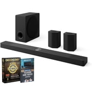 LG 9.1.5 Channel Atmos Soundbar with Rear Speakers and Subwoofer Bundle with CPS Exclusive 26 Month Protection Pack & Deco Gear Complete Home Theater Beginner's Guidebook
