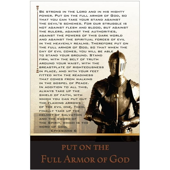 Armor 11'' x 17'' Inspirational Christian Poster-D71