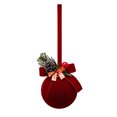 thumbnail image 1 of Christmas Tree Decor Christmas Flocked Bell Christmas Tree Ornamental Pendant（D）, 1 of 7