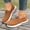 Khaki, variant on YOUYEDIAN Sneakers for Women Versatile Comfy Breathable Fashion Round Toe Slip On Sport Sneakers Casual Platform Solid Color Walking Shoes