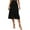 C434 Black, variant on Gbsyewxs Womens Skirts Midi Skirt High Waist Solid Color Button Slit Fashion Summer Women'S Skirts Black