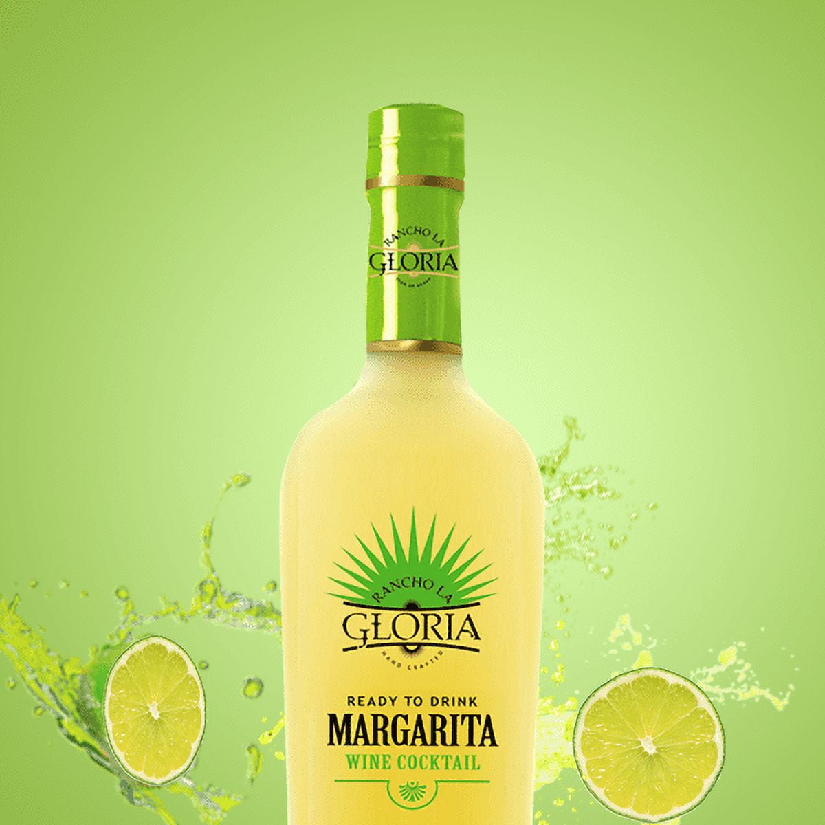 Rancho La Gloria, Lime Margarita Cocktail, 13.9% ABV, 750ml Glass Bottle, 5-150ml Servings