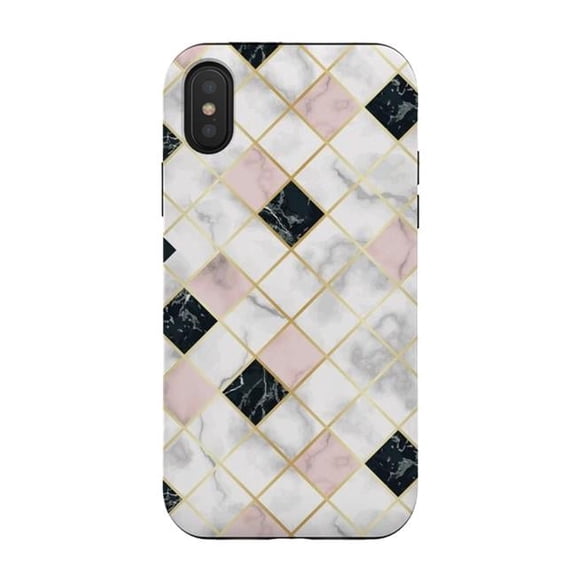 Marble Geometry III Tough Case for iPhone XS & X