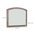 thumbnail image 5 of Benzara BM252402 Miroir avec Cadre Supérieur Incurvé et Aspect Vieilli, Gris, 5 of 5
