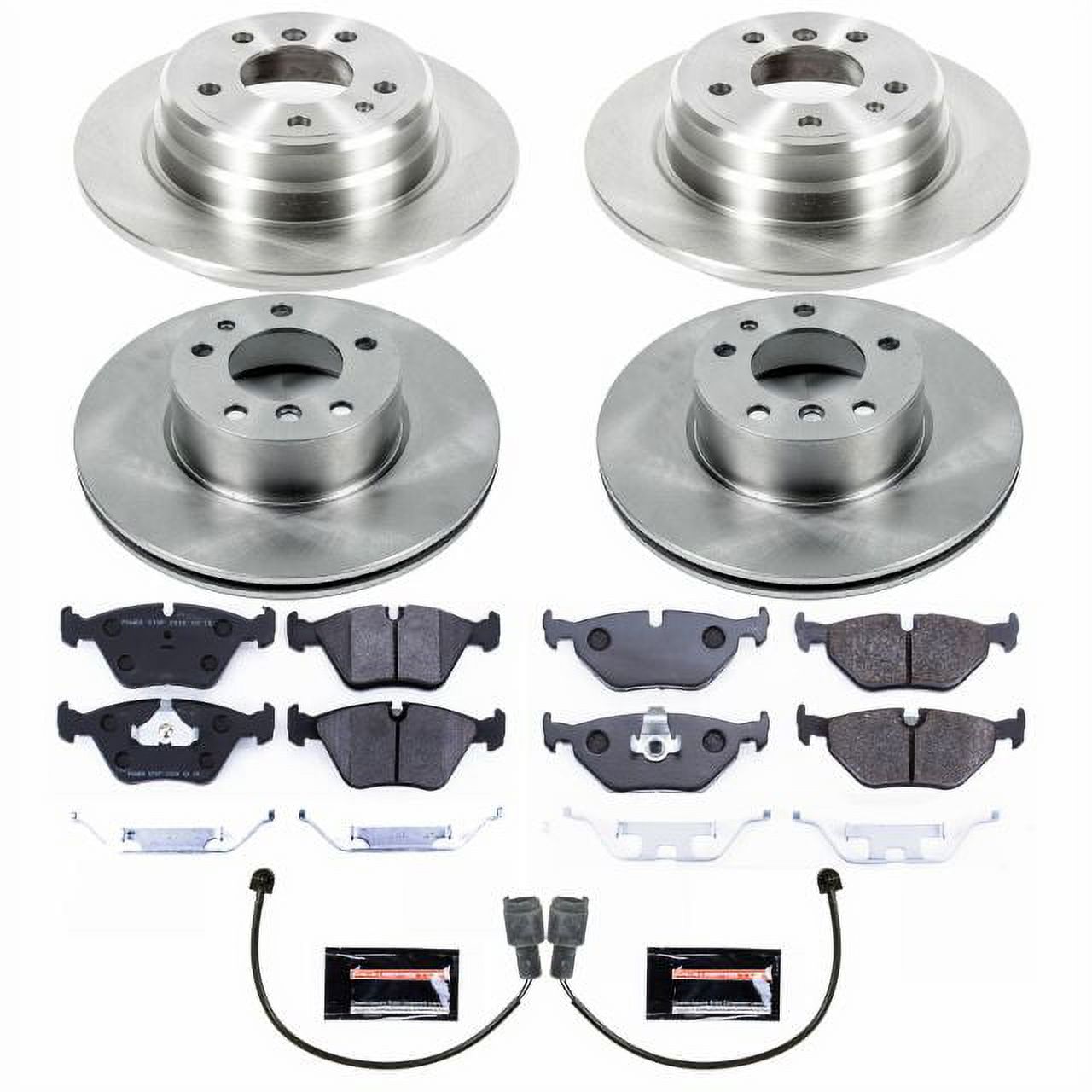 Power Stop Front and Rear Track Day Brake Pad and Rotor Kit TDSK392