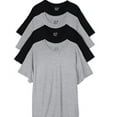 thumbnail image 2 of Fruit of the Loom Men's Premium Crew Tee (Pack of 4) (XX-Large, Black/Gray), 2 of 2