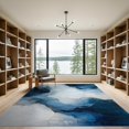 thumbnail image 2 of ODIKA 9'x12' Washable Area Rug Abstract Modern Marble Swirl Design With Minimalist Contemporary Accents for Great Room, Indoor Concept, Large Living Low Pile, Flatwoven, 2 of 7
