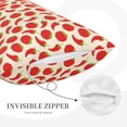 thumbnail image 3 of Sikiie Tomatoes And Chili Print Plush Pillow Cover, Wrinkle-proof and Stain-resistant Pillow Protector without Pillow Core, Home Decoration-14"x20", 3 of 6